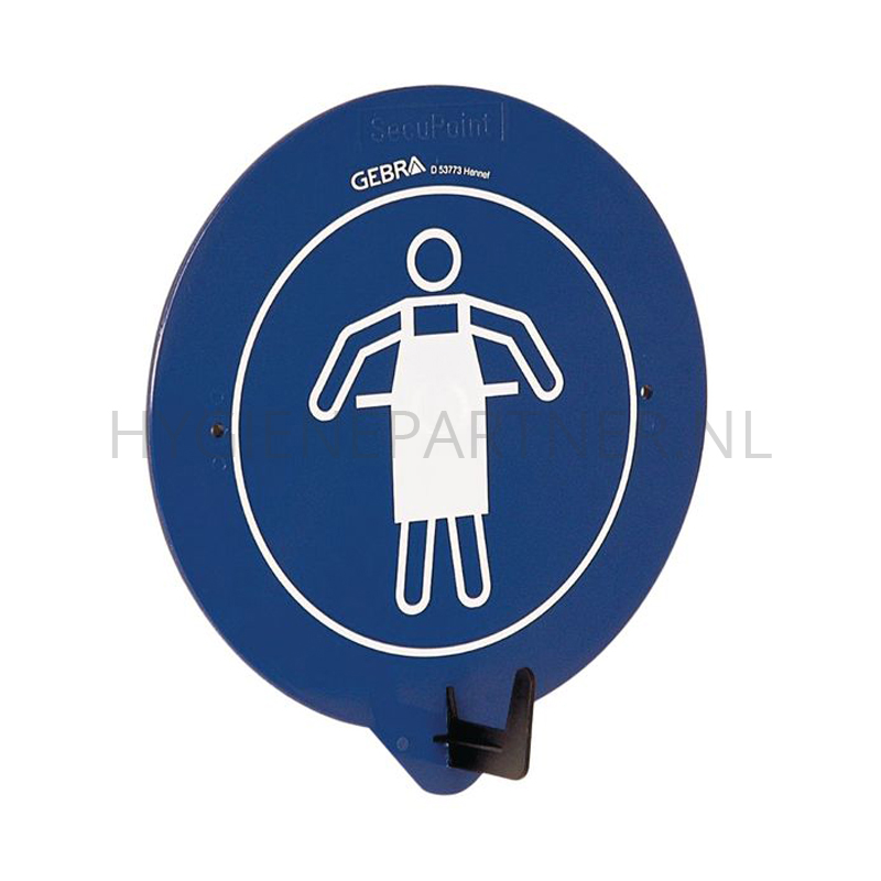 SB101171 Bord met ophanghaak beschermschort verplicht Ø163 mm